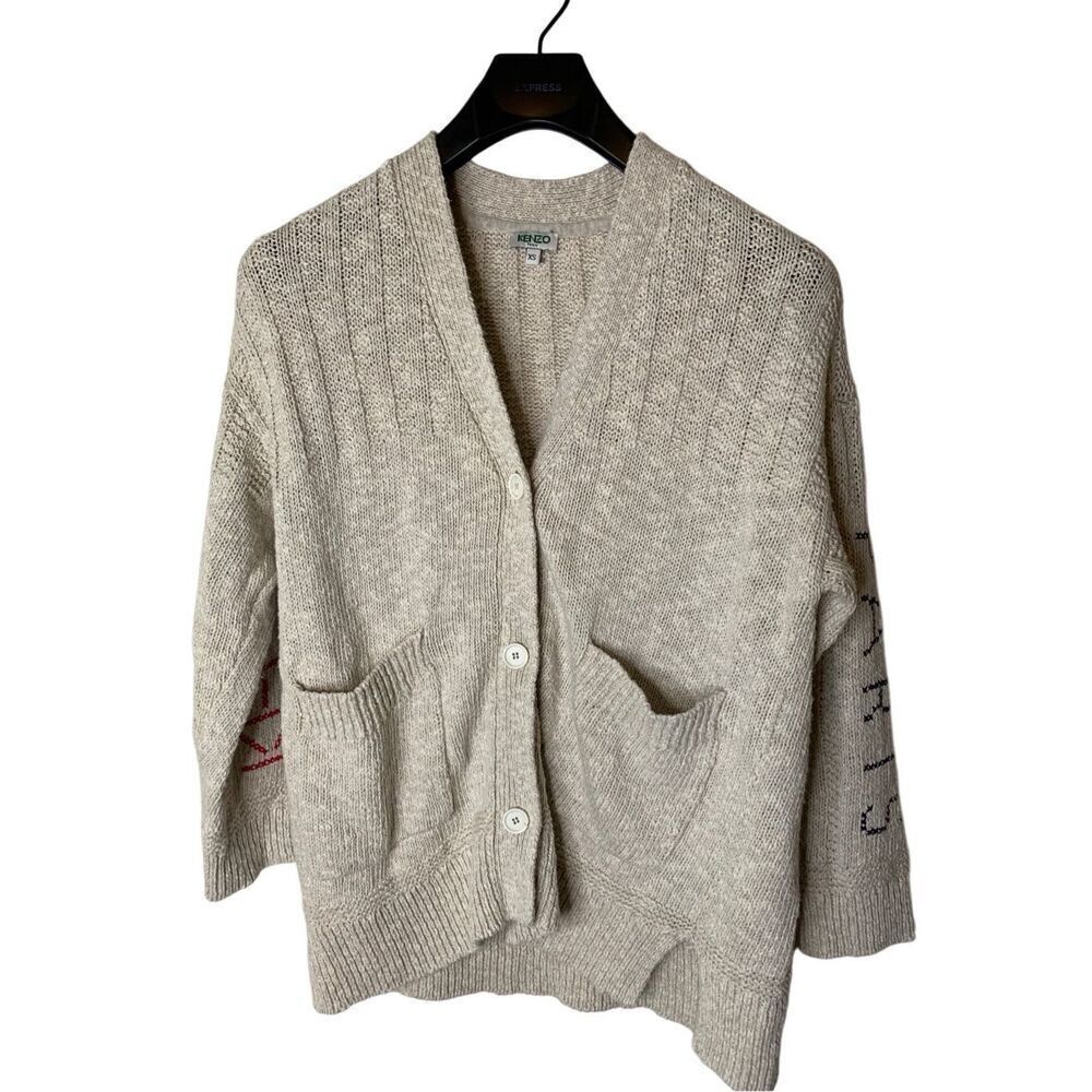 Kenzo Paris oversized knit sweater women's size XS